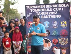 IIlham Azikin Tutup Turnamen Tompobulu CUP I, Harap Jaga Silaturahmi, Semangat dan Kekompakan